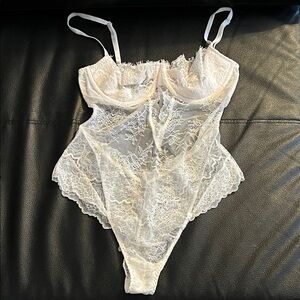 Victoria's Secret White Lace Chemise